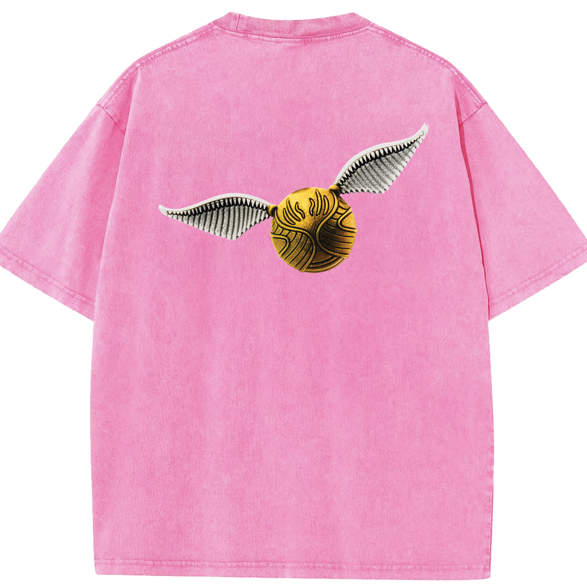（画像用） Harry Potter ハリー・ポッターシリーズ 綿100% ヴィンテージ風 半袖Tシャツ（背面プリント）